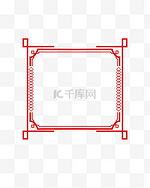 矢量手绘中国风边框