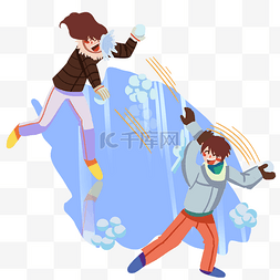 玩雪的图片_冬季旅行玩雪的小女孩