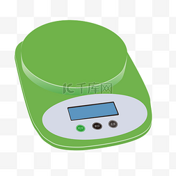  绿色电子秤 