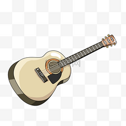 创意吉他插画图片_卡通音乐吉他插画