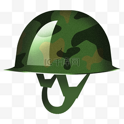 军事迷彩帽子插画