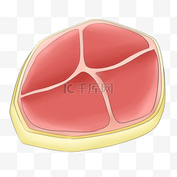 动物食材图片_红色肉类肉排插图