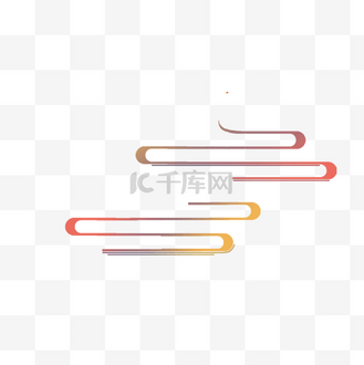 手绘卡通中式传统缥缈烟雾云纹香烟