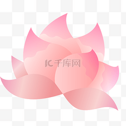 粉红花朵装饰矢量透明png