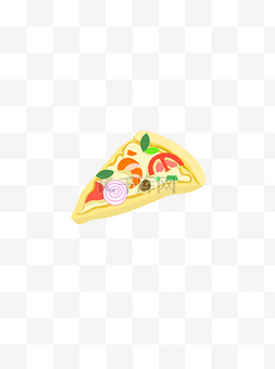 芝士香肠披萨图片_鲜虾西红柿海鲜披萨元素