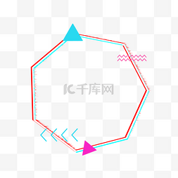 抖音风故障风图片_抖音风故障风格边框