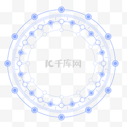 科技线圈装饰图片_层层相扣的蓝色线圈