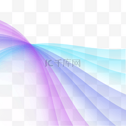 蓝紫色科技线条图片_漂浮的蓝紫色线条