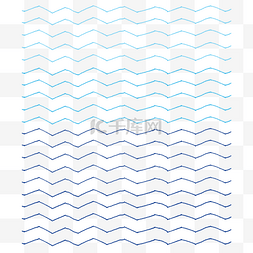 海浪线条底纹图片_蓝色手绘通用波浪线底纹