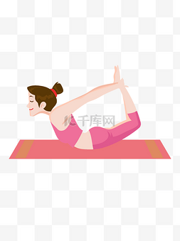 女子练瑜伽
