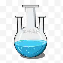 白色化学玻璃瓶子插图