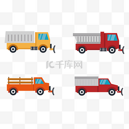 工程车图案图片_工程货车造型元素