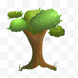 强壮的绿色大树