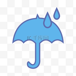 欧式底纹图片_下雨小伞装饰图标