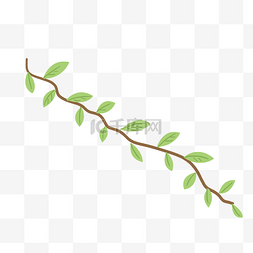 绿色植物边框图片_春季植物元素