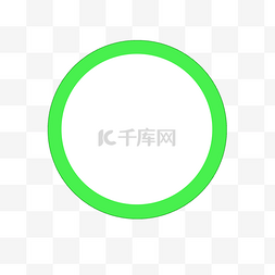 绿色圆环矢量图