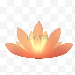 祈福灯图片_中元节祈福花灯免扣png