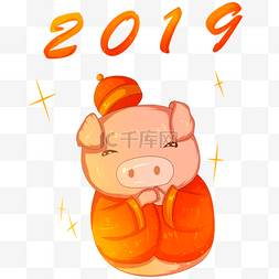 新年红色小猪