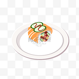 卡通大米图片_手绘矢量寿司美食日料