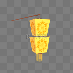 古韵素材图片_C4D立体元宵节装饰灯笼