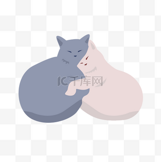 男女抱着睡觉图片素材_世界睡眠日抱着睡觉的猫