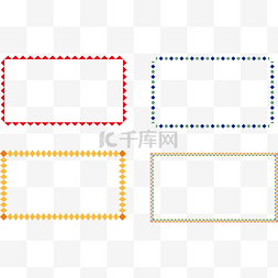 几何菱形黄色图片_几何边框免扣矢量图