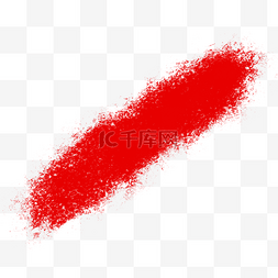 水墨红色笔刷图片_红色笔刷矢量图