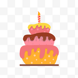 多层蛋糕蛋糕图片_多层粉红生日蛋糕