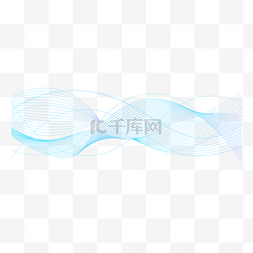 粒子波浪背景图片_蓝色抽象线条商务背景