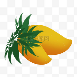 手绘芒种芒果PNG素材