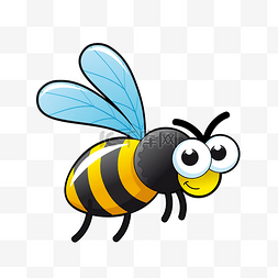 可爱卡通小蜜蜂图片_可爱的小蜜蜂矢量素材
