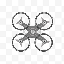无人机动效图片_灰色智能无人小飞机插图