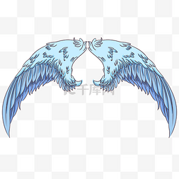 淡蓝色翅膀图片_淡蓝色翅膀