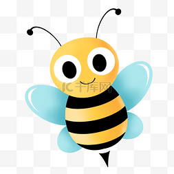黄色飞翔的蜜蜂图片_黄黑色飞翔的卡通蜜蜂