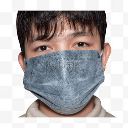 防细菌图片_带着口罩的帅气男孩