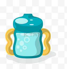 奶粉用品图片_卡通母婴用品奶瓶设计