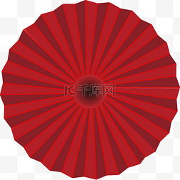 伞面图片_红色中国风折叠伞面