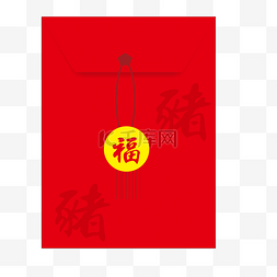 红色春节福字红包