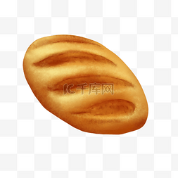 零食包插画图片_手绘写实食物之各种美味面包免费