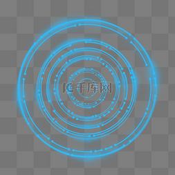 夜光图片_夜光蓝色科技线条元素
