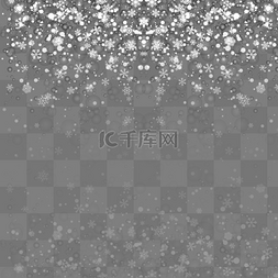 创意冬日图片_创意飞雪边框素材