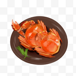 美味海鲜美食图片_中国舌尖上海鲜美食手绘卡通插画