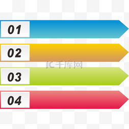 英文序列彩色目录