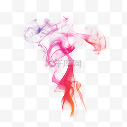 烟创意图片_彩色烟雾青烟蒸腾免抠团雾蒸汽