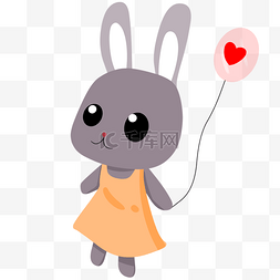 卡通小兔子插画图片_可爱的小兔子插画