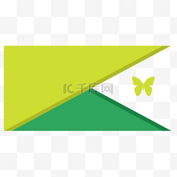 矢量几何名片模板图片_绿色几何个人名片