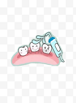 国际爱牙日商用元素刷牙