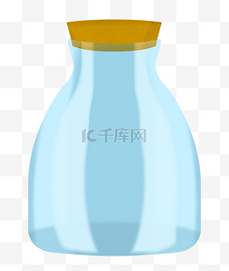 蓝色玻璃罐子