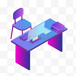 旋转块图片_矢量手绘颜色桌椅