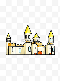 卡通城堡城堡图片_卡通建筑城堡设计可商用元素